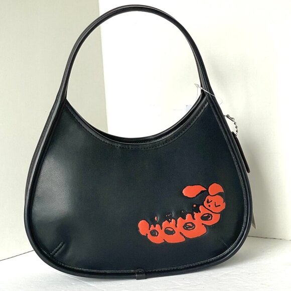 Coach Ergo Bag Sleepy Caterpillar Print Coachtopia Leather Black CQ827 Shoulder - Picture 3 of 10